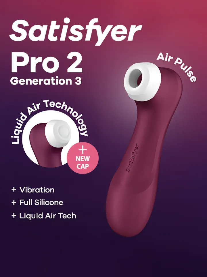 Satisfyer Pro 2 Generation 3 With Liquid Air Red - Air pressure vibrator 1 [full]
