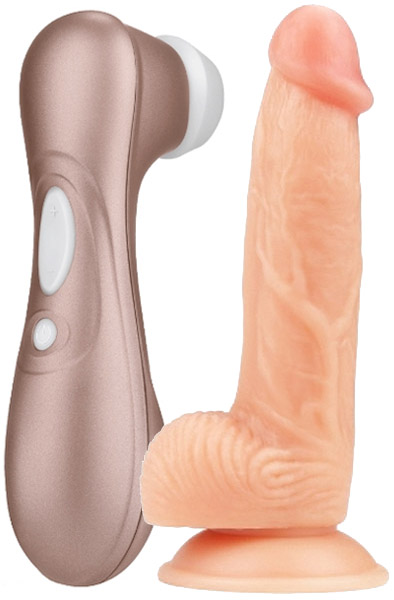 Satisfyer Pro 2 + Ultra Soft Dildo 20 cm - Angebote 1