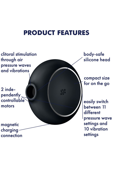 Satisfyer Pro To Go 3 Black - Luftdruck-Vibrator 2