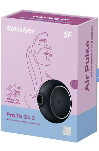 Satisfyer Pro To Go 3 Black - Luftdruck-Vibrator 4