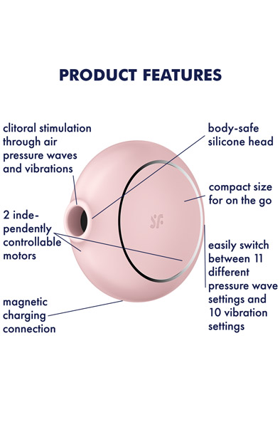 Satisfyer Pro To Go 3 Rose - Luftdruck-Vibrator 2