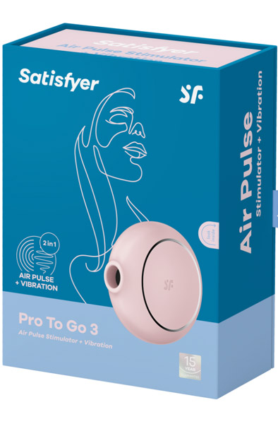 Satisfyer Pro To Go 3 Rose - Luftdruck-Vibrator 4
