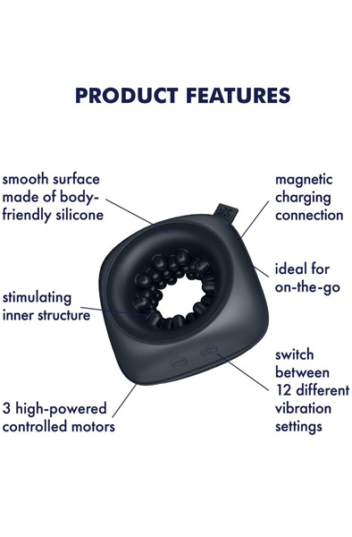 Satisfyer Ring Stroker Vibrating Masturbator - Stroker 2