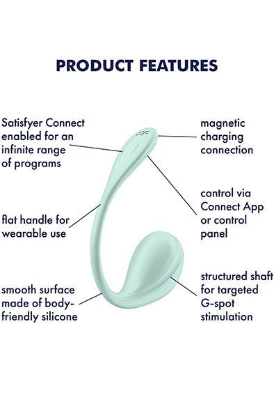 Satisfyer Smooth Petal App Vibrator - App-gesteuertes Vibro-Ei 2