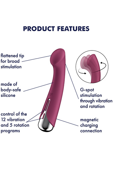 Satisfyer Spinning G-Spot 1 Red - G-Punkt-Vibrator 2