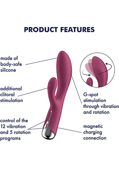 Satisfyer Spinning Rabbit 1 Red - 2