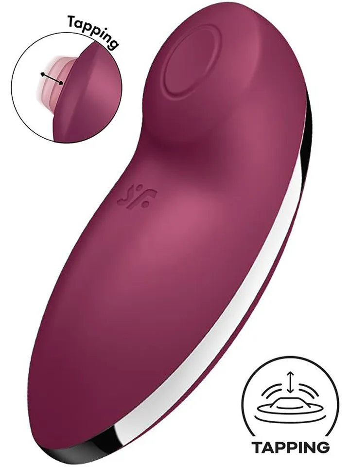 Satisfyer Tap & Climax 2 Vibrator Red - Clitoral vibrator 1