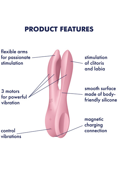 Satisfyer Threesome 1 Pink - Vibrator 2
