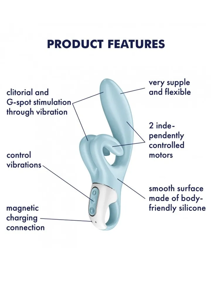 Satisfyer Touch Me Blue - Rabbit vibrator 2