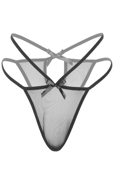 Scarlett Brasilianischer Bikini Schwarz - Slip 3