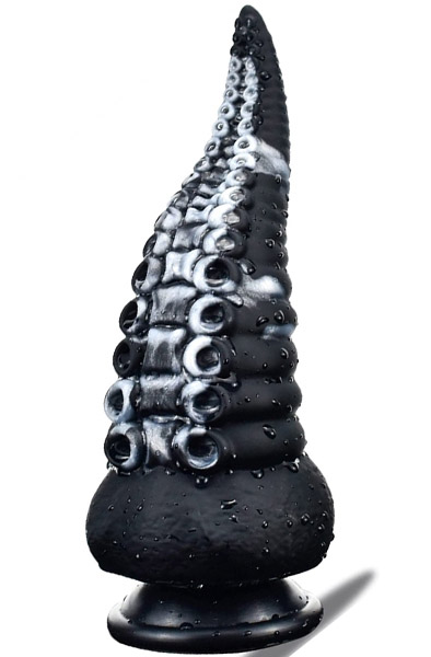 Sealik Tentacle Dildo Black-White 20 cm - Monster-Dildo 1