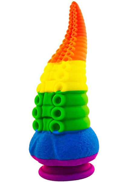 Sealik Tentacle Dildo Rainbow 22 cm - Monster-Dildo 1