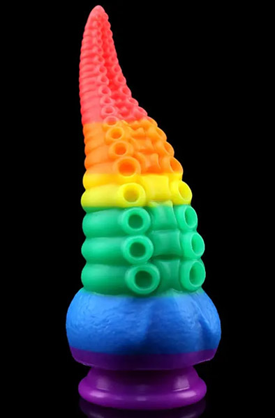 Sealik Tentacle Dildo Rainbow 22 cm - Monster-Dildo 2
