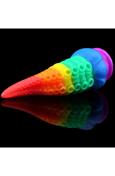 Sealik Tentacle Dildo Rainbow 22 cm - Monster-Dildo 3
