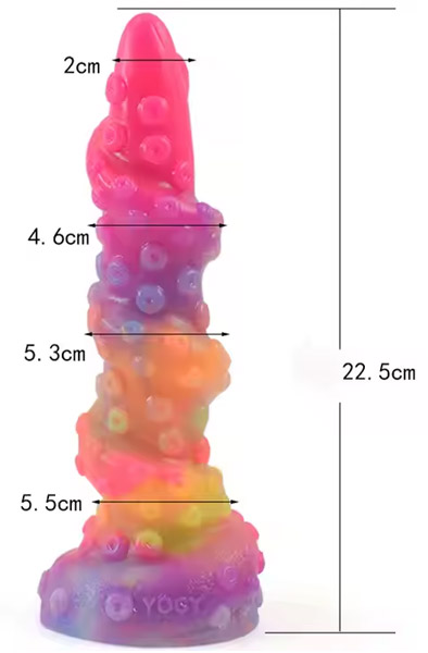 Seapok Glow-in-The-Dark Dildo 22,5 cm - Drachen-Dildo 3