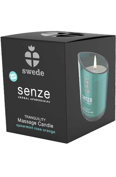 Senze Massage Candle Spearmint Rose Orange 150ml - Massagekerzen 3