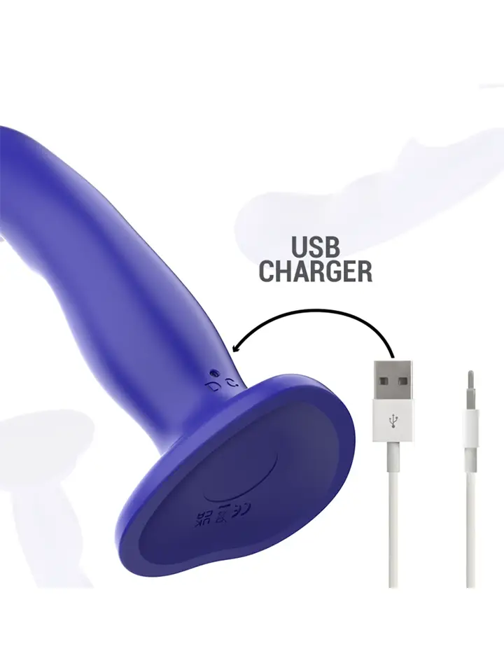 Shorty Vibrator 10 Modes Remote Control - Vibrating dildo 7