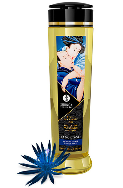 Shunga Massage Oil Seduction Midnight Flower 240ml - Massageöl 2