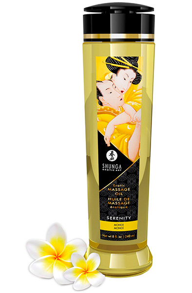 Shunga Massage Oil Serenity Monoï 240ml - Massageöl 2