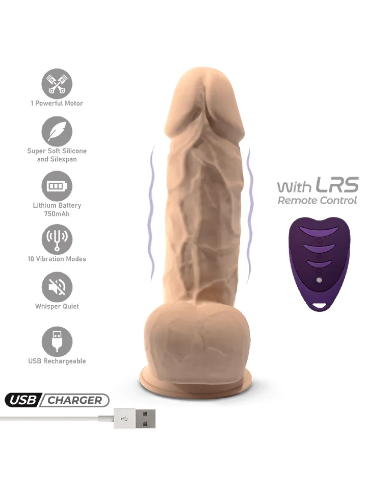 Silex-D Vibrating Dildo 21,5 cm - Vibrating dildo 2