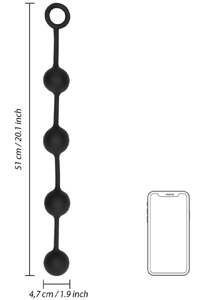 Silicone Anal Balls Large 51 cm - Anal-Kugeln 5