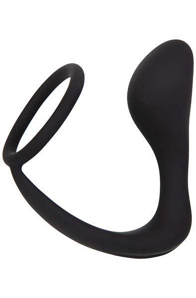 Silicone C-ring & Anal Plug - Analplug mit Penisring 1