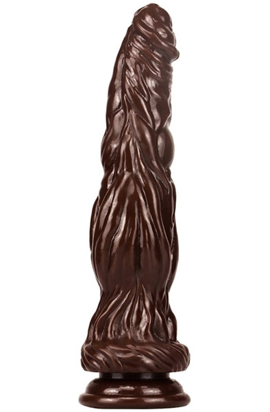 Silicone Dildo Monster Bark Brown 26 cm - Monster-Dildo 1