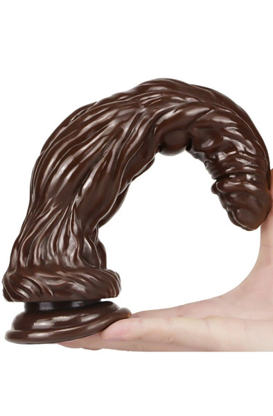 Silicone Dildo Monster Bark Brown 26 cm - Monster-Dildo 2
