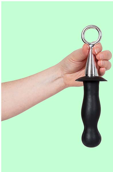 Silicone Plug With Finger Ring 22,5 cm - Analplug mit Zugring 2