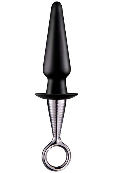 Silicone Plug With Finger Ring 23 cm - Analplug mit Zugring 1