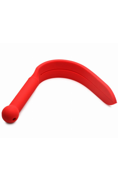 Silicone Whip Strap Red 38 cm - Spanking-Paddel 4