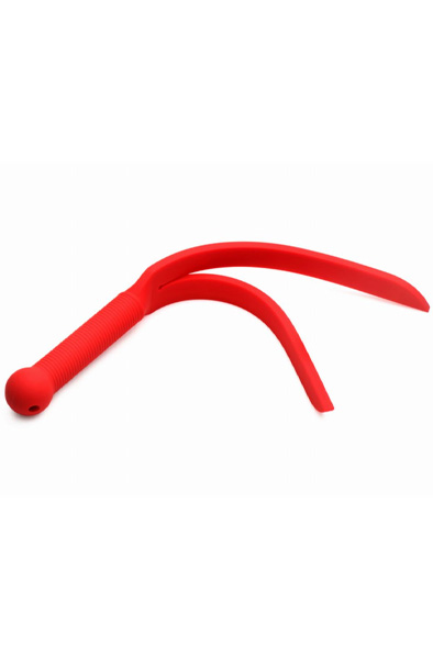 Silicone Whip Strap Red 38 cm - Spanking-Paddel 5