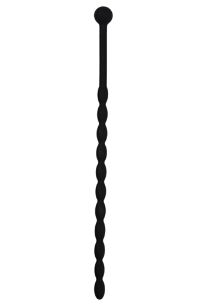 Sinner Gear Ribbed Silicone Dilator Black - Dilator 1