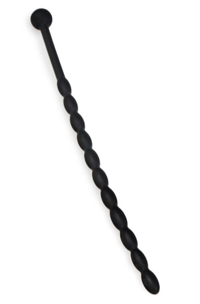 Sinner Gear Ribbed Silicone Dilator Black - Dilator 2