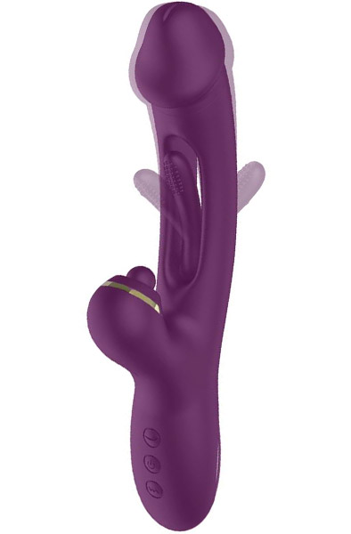 Siter Vibe With Hitting Ball & Flipping Tongue - Rabbit-Vibrator 2