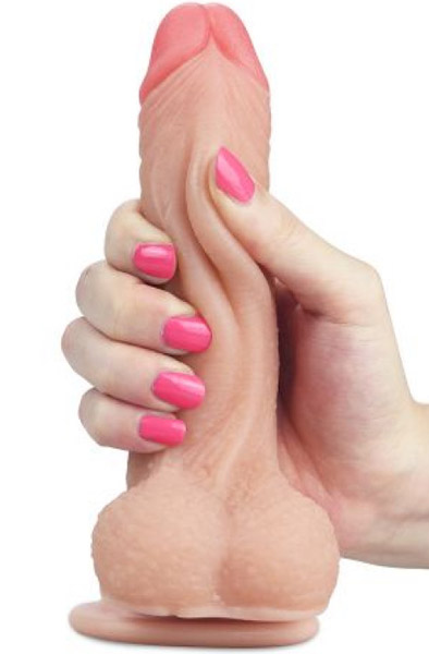 Sliding Skin Dual Layer Dildo 17,5 cm - Dildo 2