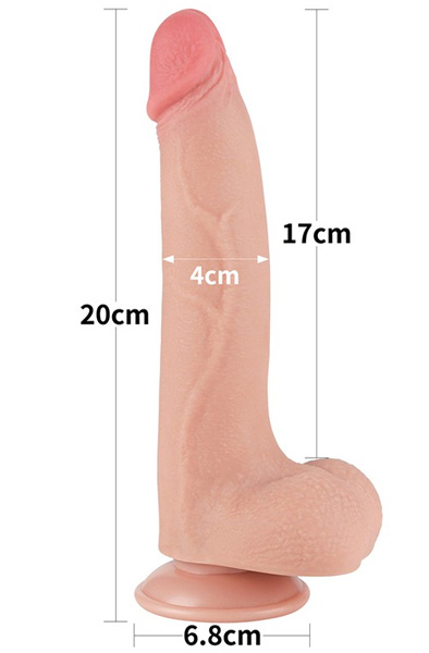 Sliding-Skin Dual Layer Dildo 20 cm - Realistischer Dildo 3