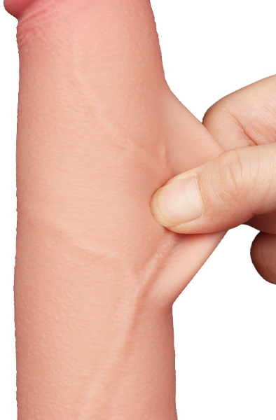 Sliding-Skin Dual Layer Dildo 20 cm - Realistischer Dildo 6