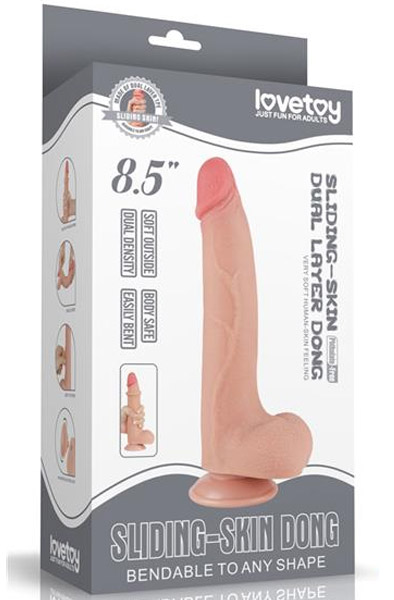 Sliding-Skin Dual Layer Dildo 20 cm - Realistischer Dildo 8