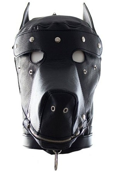 SM Doggy Hood Black - BDSM Maske 2