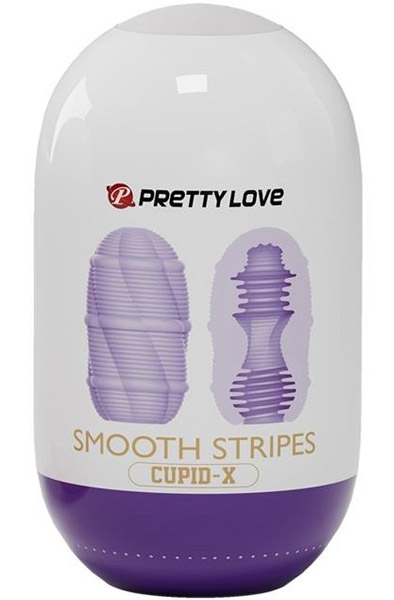 Smooth Stripes Cupid Masturbator Egg Purple - Tenga-Ei 3