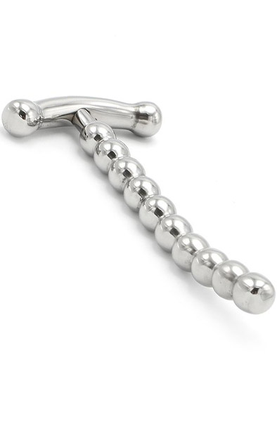 Solid Penis Plug Curved With T Handle - Dilator 1