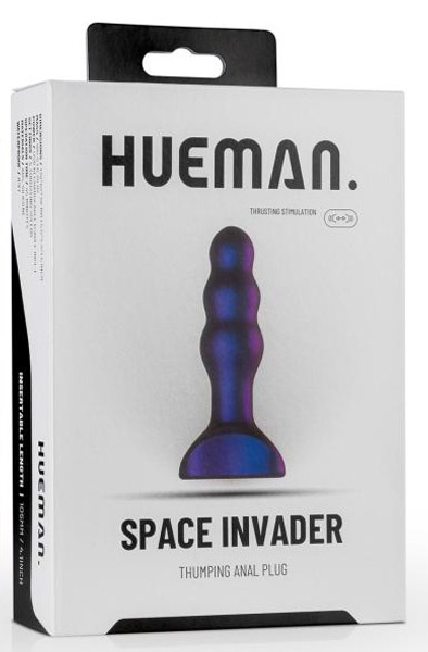 Space Invader Vibrating Butt Plug - Vibrierender Analplug 7