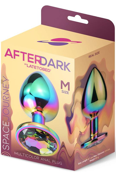 Space Journey Butt Plug With Jewel Medium - Analplug aus Metall 3