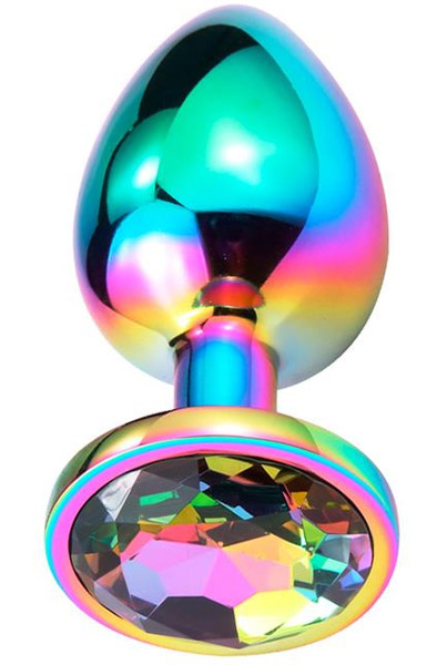 Space Journey Butt Plug With Jewel Small - Analplug aus Metall 1