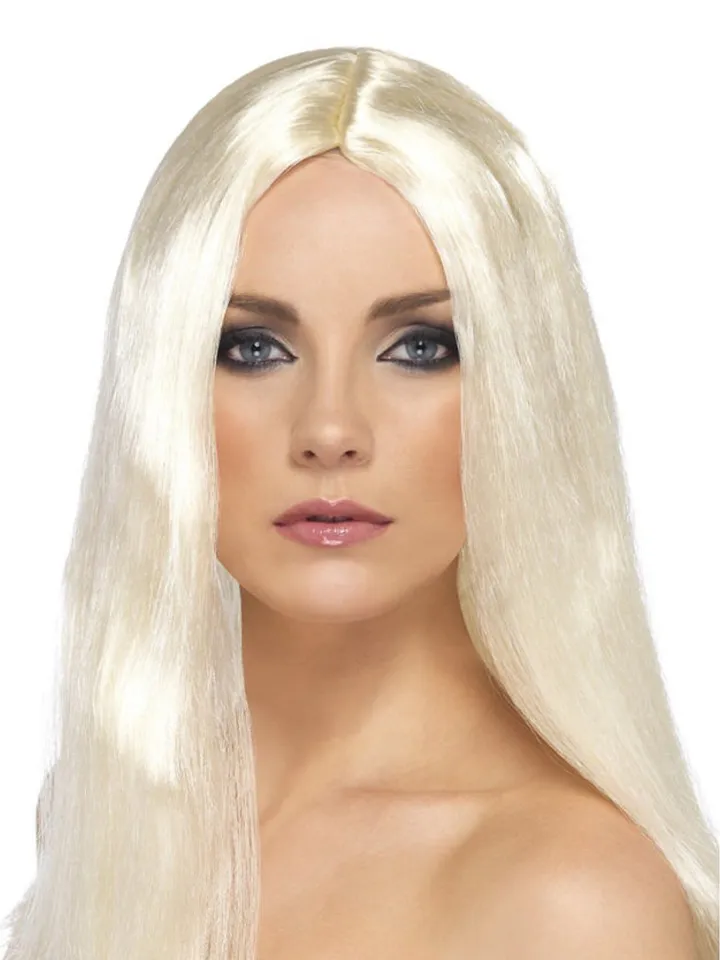 Star Style Long Straight Wig Blonde - Blond Wig 1 [full]