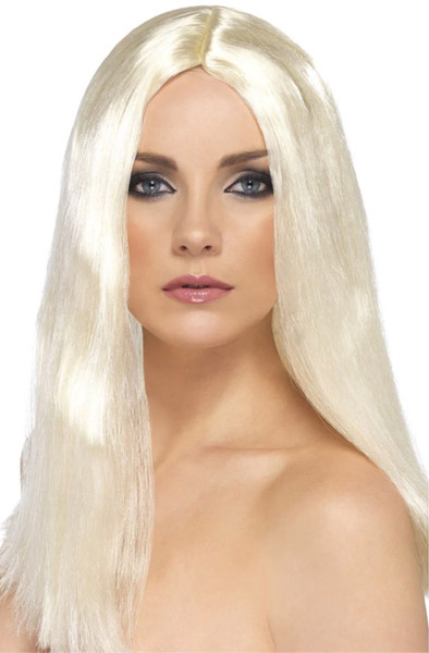 Star Style Long Straight Wig Blonde - Blond Wig 3