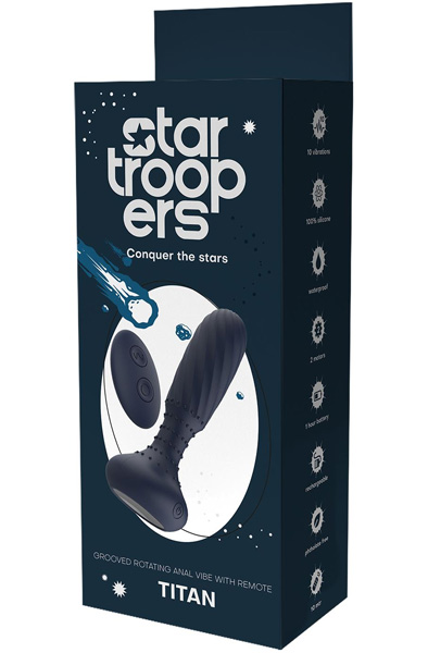 Startroopers Titan Vibrating Anal Vibe With Remote - Vibrierender Analplug 5