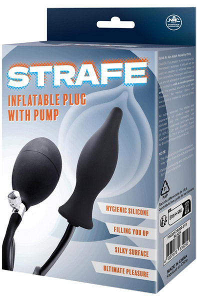 Strafe Inflatable Plug With Pump 15,2 cm - Aufblasbarer Analplug 2
