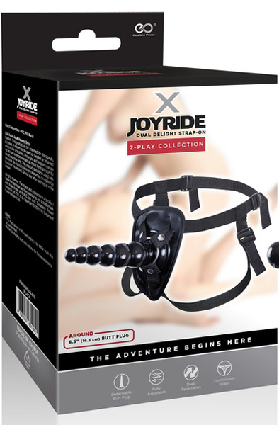 Strap On X Joyride With Anal Dildo 19 cm - Umschnalldildo mit Geschirr 2